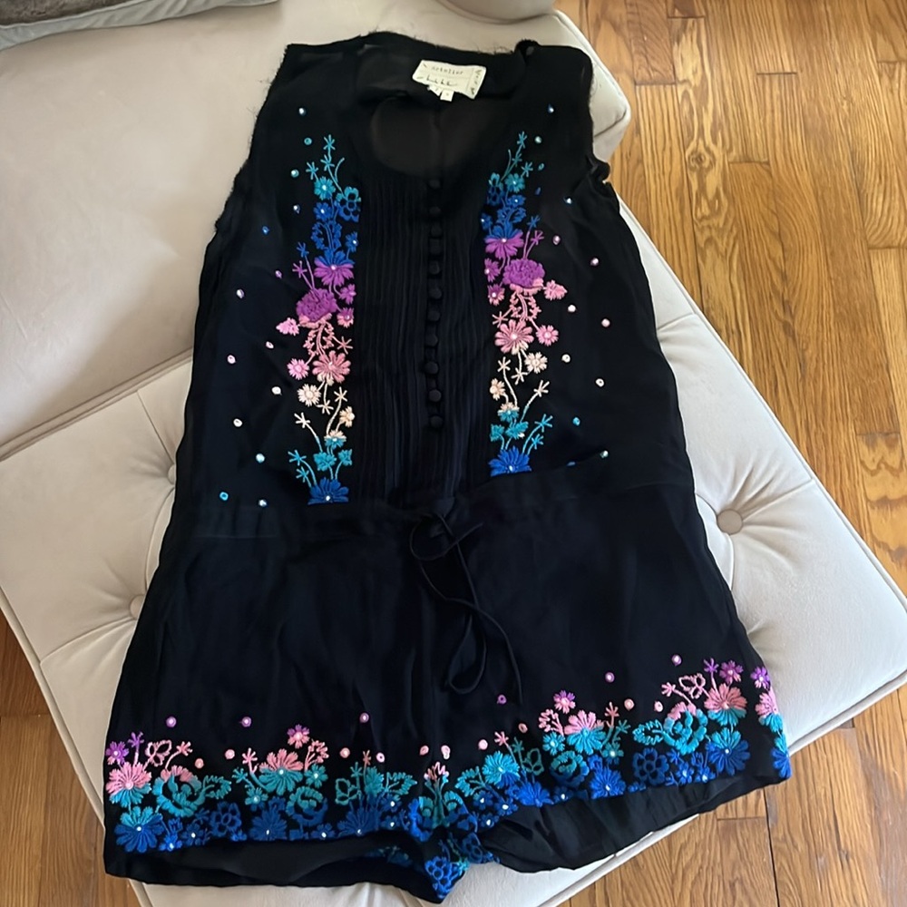 Artelier Nicole Miller Embellished Romper